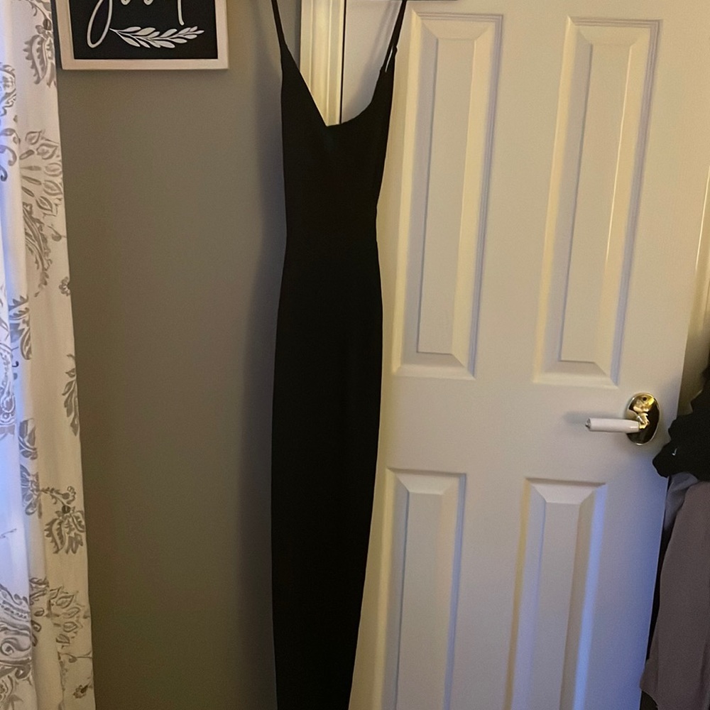 Black pants suit romper